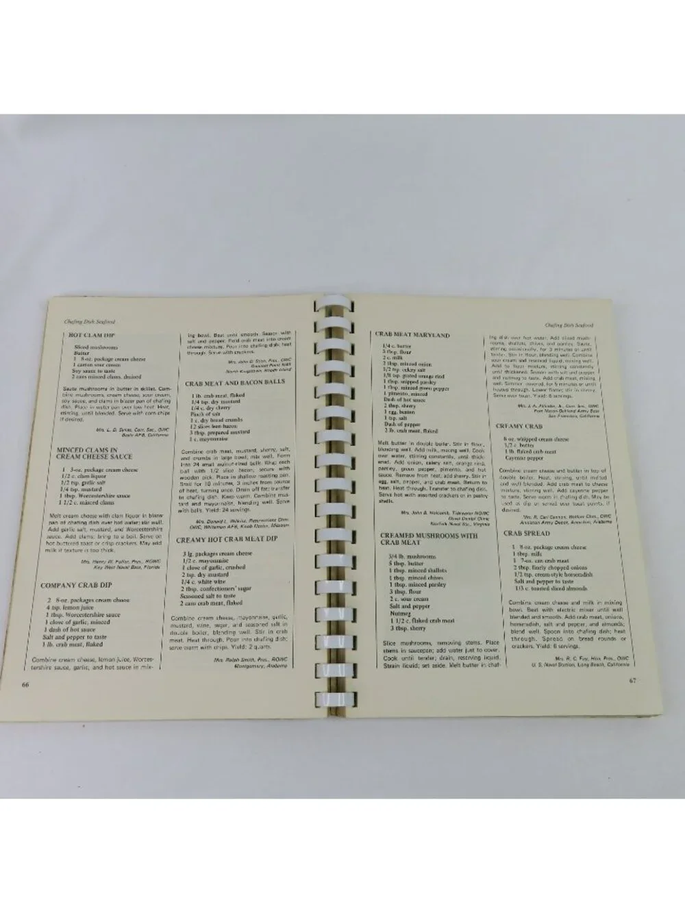 Recipes on Parade Fondue and Buffet Military Officers' Wives Cook Book 1972